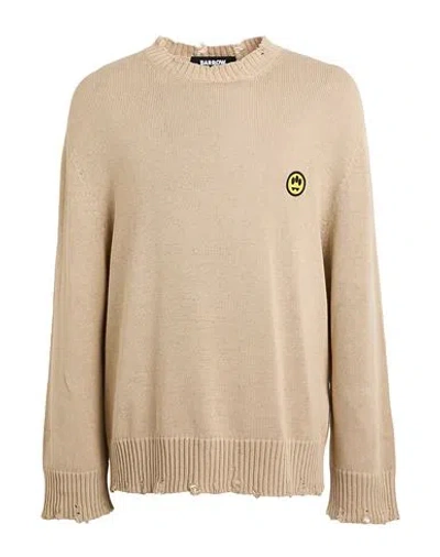 Barrow Man Sweater Beige Size S Cotton