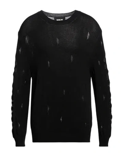Barrow Man Sweater Black Size Xl Viscose, Polyester