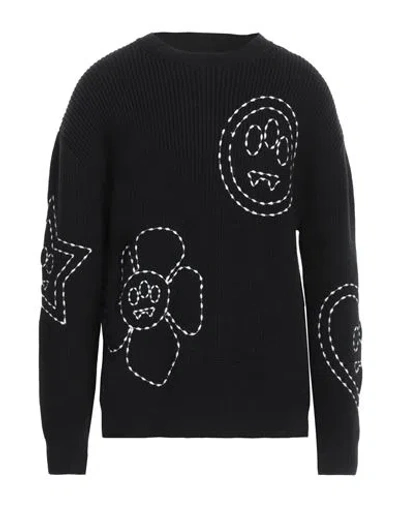 Barrow Man Sweater Black Size Xl Wool, Acrylic