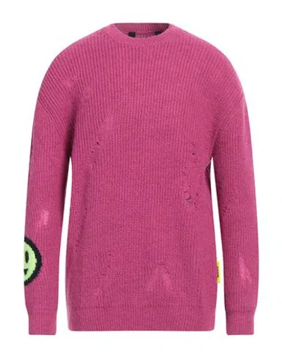 Barrow Man Sweater Fuchsia Size M Acrylic, Polyamide, Alpaca Wool In Purple