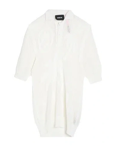 Barrow Man Sweater Ivory Size L Viscose, Polyester In White