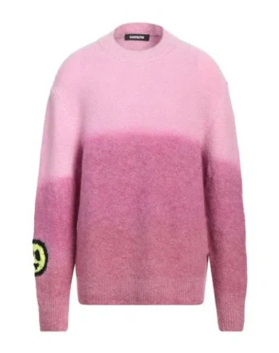 Barrow Man Sweater Pink Size M Polyacrylic, Polyamide, Mohair Wool, Wool, Elastane