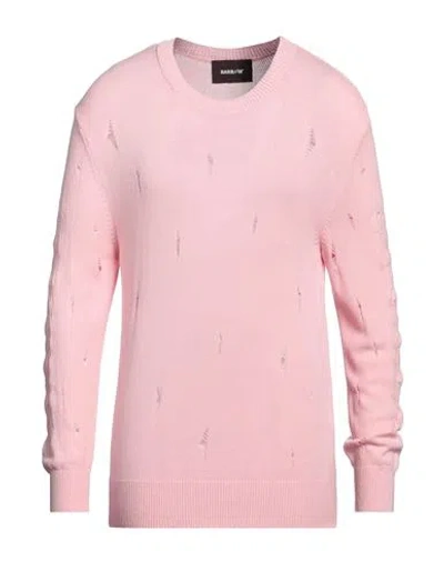 Barrow Man Sweater Pink Size Xl Viscose, Polyester