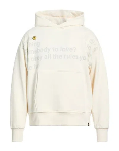 Barrow Man Sweatshirt Beige Size M Cotton In White