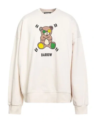 Barrow Man Sweatshirt Beige Size Xl Cotton In Neutral