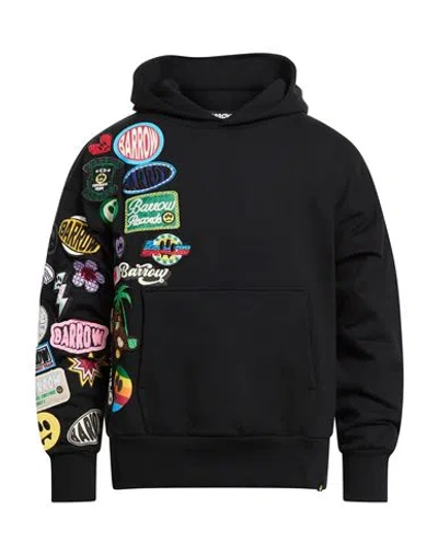 Barrow Man Sweatshirt Black Size L Cotton In Blue