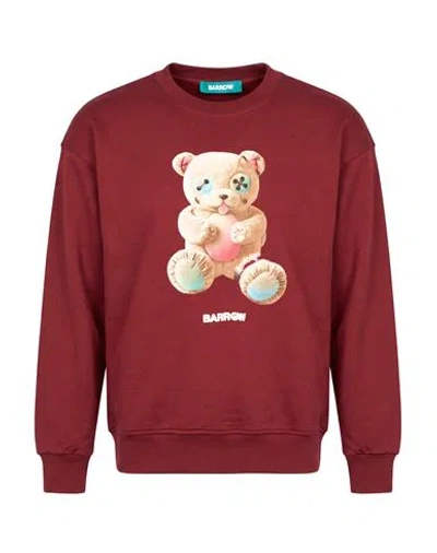 Barrow Man Sweatshirt Brick Size L Cotton In Red