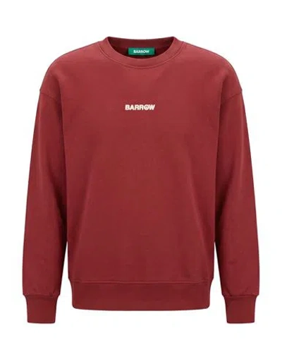 Barrow Man Sweatshirt Brick Size Xs Cotton In Red