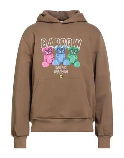 Barrow Man Sweatshirt Camel Size L Cotton In Brown