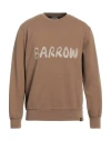 Barrow Man Sweatshirt Camel Size S Cotton In Beige