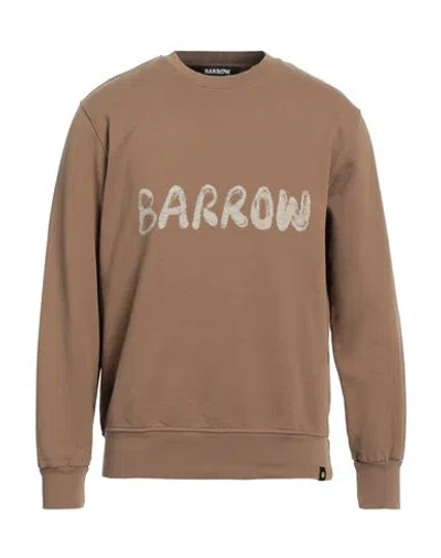 Barrow Man Sweatshirt Camel Size S Cotton In Beige