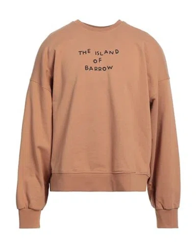 Barrow Man Sweatshirt Camel Size Xl Cotton In Beige