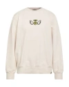 Barrow Man Sweatshirt Cream Size S Cotton In White