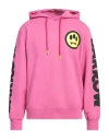 Barrow Man Sweatshirt Fuchsia Size M Cotton In Pink