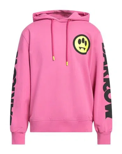 Barrow Man Sweatshirt Fuchsia Size M Cotton In Pink