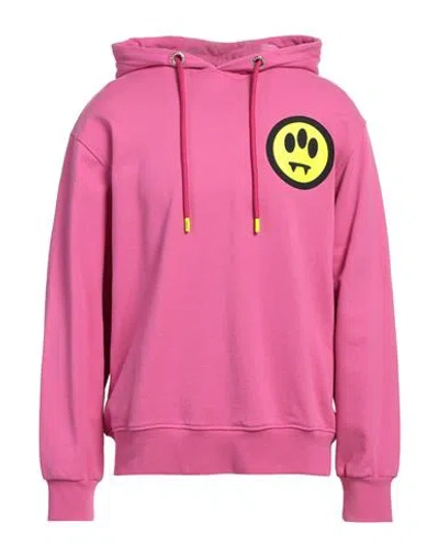 Barrow Man Sweatshirt Fuchsia Size L Cotton In Pink