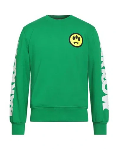 BARROW BARROW MAN SWEATSHIRT GREEN SIZE XS COTTON