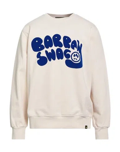 Barrow Man Sweatshirt Ivory Size L Cotton In White