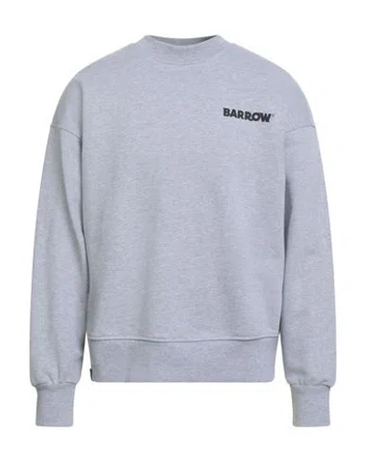 Barrow Man Sweatshirt Light Grey Size L Cotton In Gray
