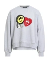 Barrow Man Sweatshirt Light Grey Size M Cotton In Gray