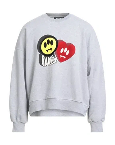 Barrow Man Sweatshirt Light Grey Size M Cotton In Gray