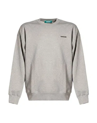 Barrow Man Sweatshirt Light Grey Size Xl Cotton In Gray