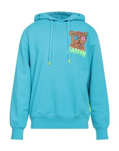 Barrow Man Sweatshirt Turquoise Size M Cotton In Blue