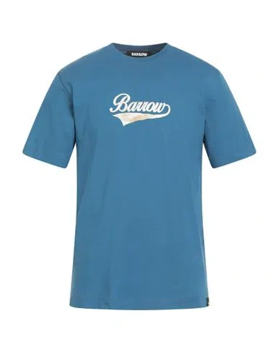 Barrow Man T-shirt Azure Size L Cotton In Blue
