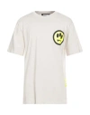 Barrow T-shirt Jersey Unisex White Cotton T-shirt With Flower Print In White