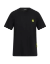 Barrow Orso Graphic Print Crew Neck T-shirt In Black