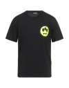Barrow Printed Crew Neck T-shirt In Black