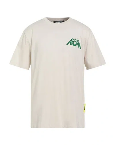 Barrow Man T-shirt Cream Size L Cotton In Multi
