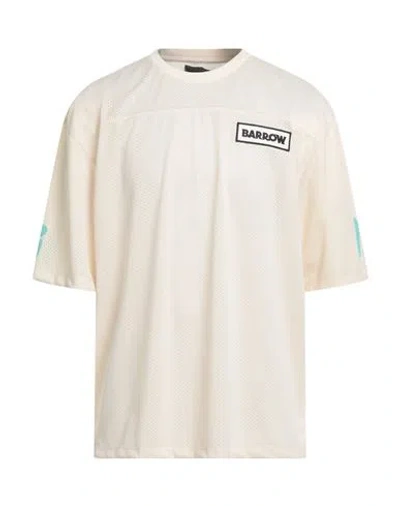 Barrow Man T-shirt Ivory Size S Polyester In White