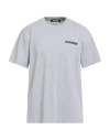 Barrow Man T-shirt Light Grey Size L Cotton In Gray