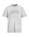 Barrow Man T-shirt Light Grey Size L Cotton In Gray