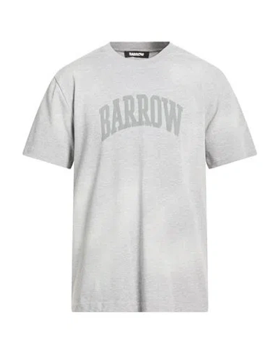 Barrow Man T-shirt Light Grey Size L Cotton In Gray