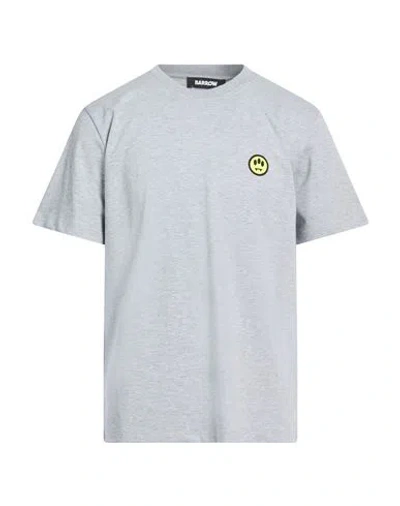 Barrow Man T-shirt Light Grey Size L Cotton In Gray