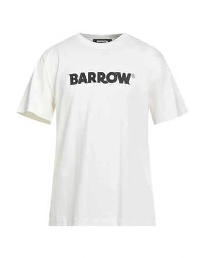Barrow Man T-shirt Off White Size L Cotton