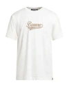 Barrow T Shirt Teddy Print Bianca In White