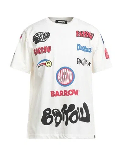 Barrow Man T-shirt Off White Size M Cotton