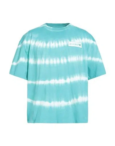 Barrow Man T-shirt Turquoise Size M Cotton In Blue
