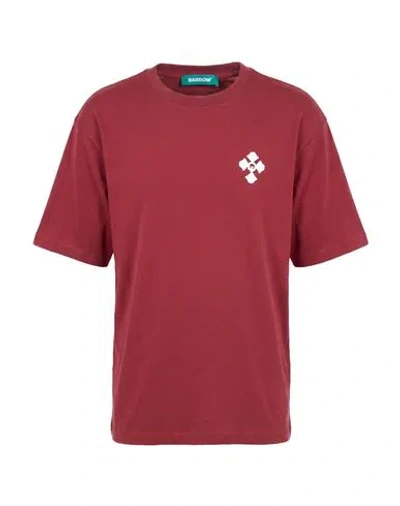 Barrow Man T-shirt Burgundy Size S Cotton In Red