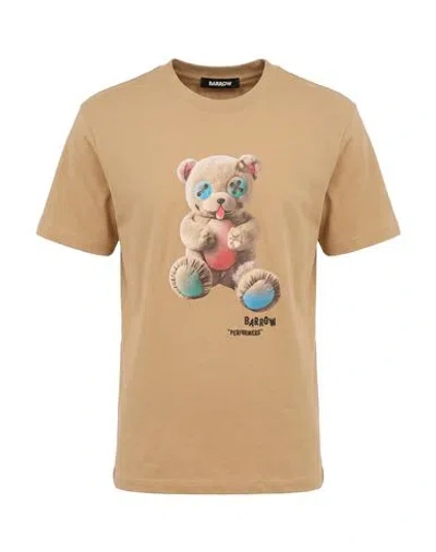 Barrow Man T-shirt Camel Size M Cotton In Beige