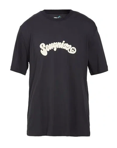 Barrow Man T-shirt Charcoal Size L Cotton In Black