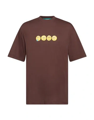 Barrow Man T-shirt Dark Brown Size S Cotton