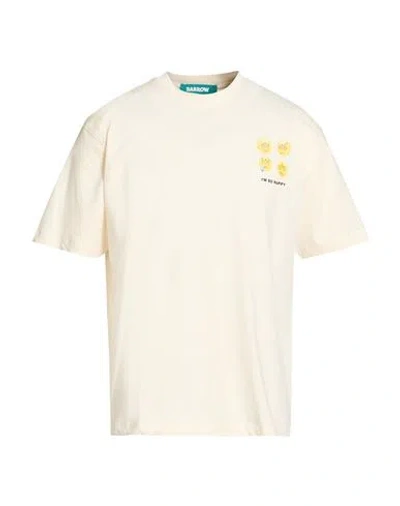 Barrow Man T-shirt Ivory Size S Cotton In Neutral