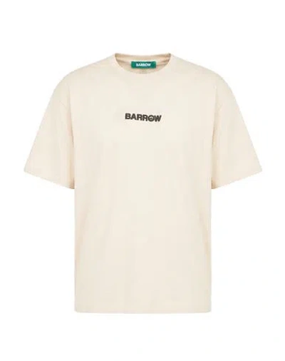 Barrow Man T-shirt Ivory Size Xl Cotton In Yellow