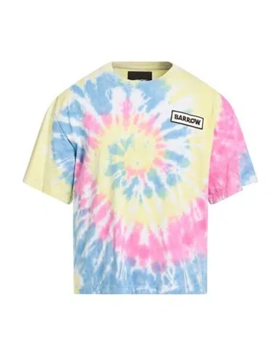 Barrow Man T-shirt Pastel Yellow Size M Cotton In Pattern