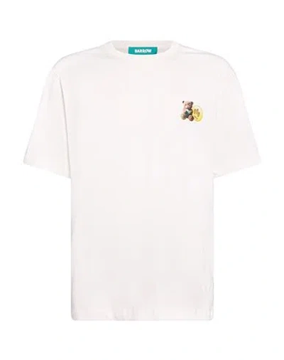 Barrow Man T-shirt White Size M Cotton In Neutral