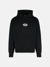 Barrow 'manufact' Black Cotton Sweatshirt In Black